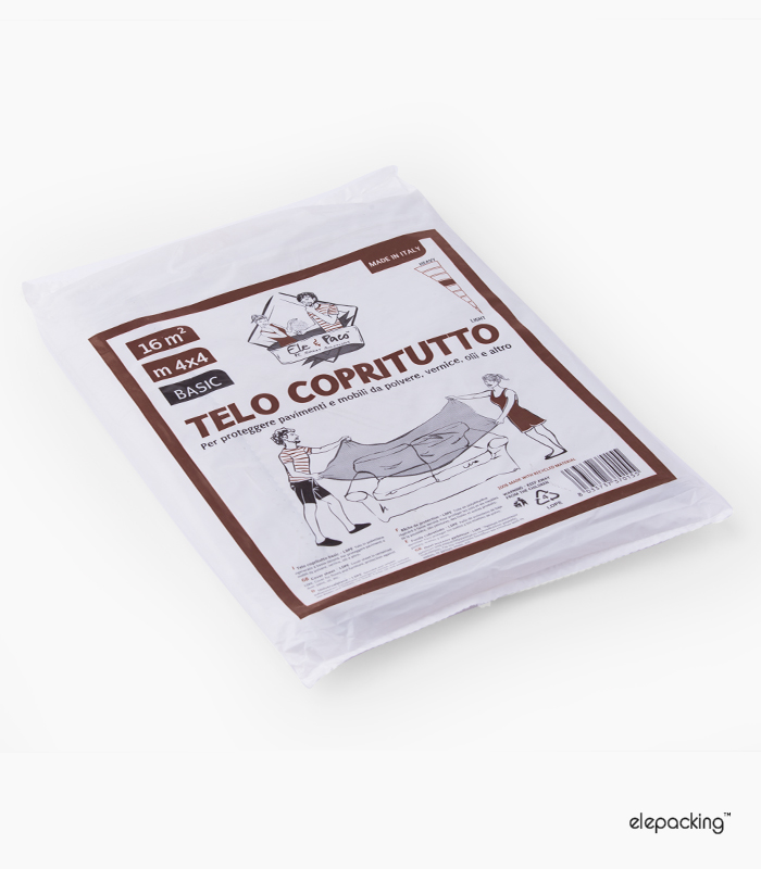 Telo Copritutto Basic 4×4 m 27 micron – Elepacking